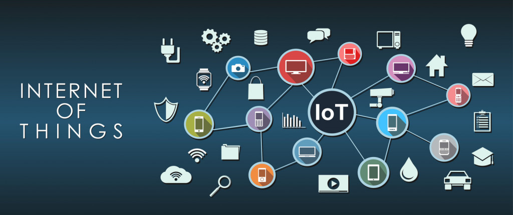 Internet of Things abstract concept illustration. IoT symbol.